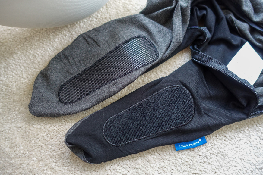 ostrichpillow go neck velcro straps